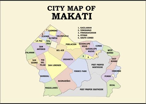 makati city map with barangays|Makati Web Portal.